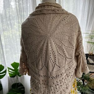 Anthropologie cropped cotton sweater